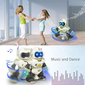 B/O Rotating <strong>Robot</strong> Toys Musical Cartoon Toy Educational Intelligent Dancing <strong>Robot</strong> for Children - Product Image 3