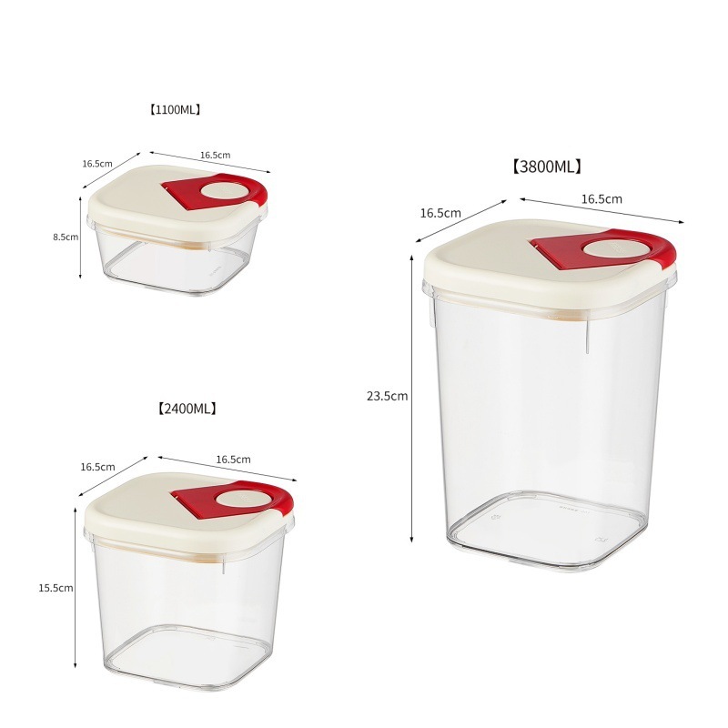 Three-piece set - red and white