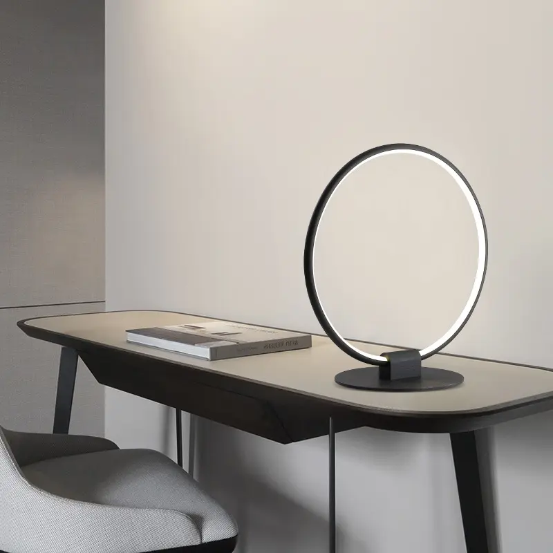LED runde Aluminium dekorative Tisch lampe mit Soft Light LED Tisch lampe