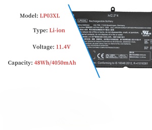LP03XL笔记本电脑电池兼容惠普ENVY 15-ae020tx LP03XL HSTNN-DB6X锂离子LP03XL电池组电池11.4V 48WH - Product Image 3