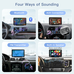 7 polegada universal sem fio apple carplay android auto inteligente touch screen player estéreo multimídia câmera car play display
