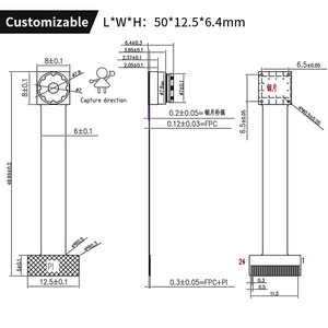 Customized HD <strong>Camera</strong> Module 480P 60fps Wide Angle Low Light BF3005 CMOS Distortion-free Dvp <strong>Camera</strong> Module for Translation Pen - Product Image 4