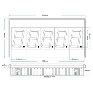 Taidacent 10-36V 1.8 inç 1.5 inç 4 haneli 7 Segment ekran modülü RS485 LED ekran ASCII Modbus ekran paneli