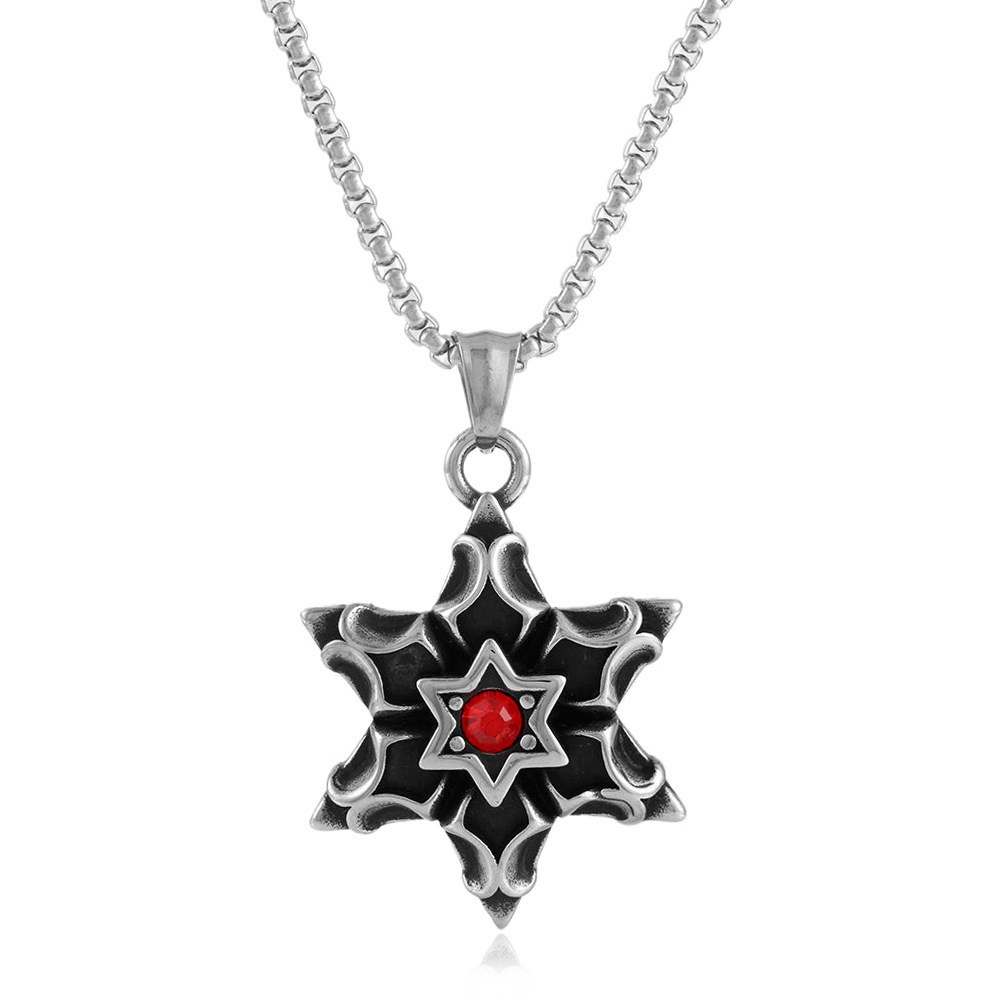 Pendentif en argent avec une chaîne de perles carrées de 3,0*60 cm