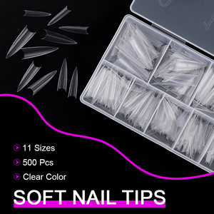 ปลายเล็บปลอมปลายเล็บแบบฝรั่งเศส XXL - Product Image 4