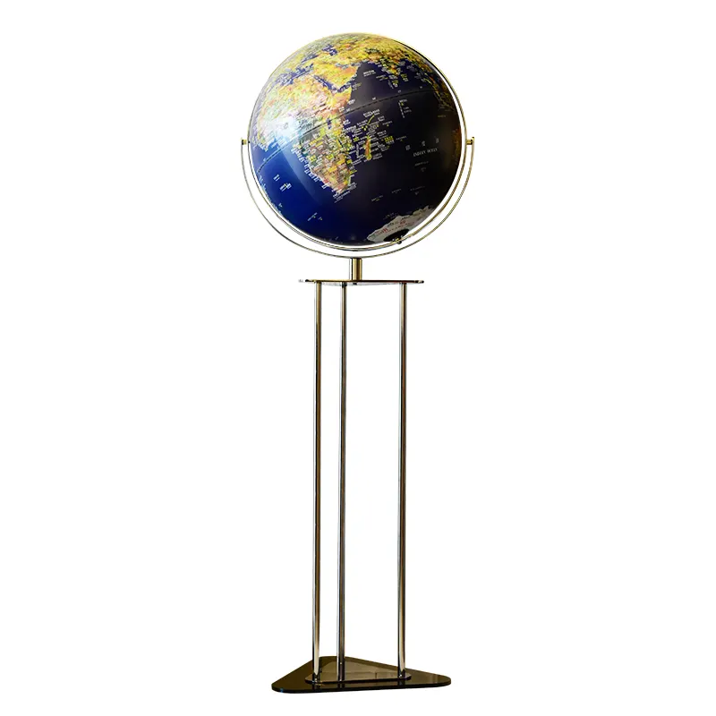 Dipper 43cm Metal Tripod Stand earth map floor globe Satellite image lamp office school hotel lighting floor globe