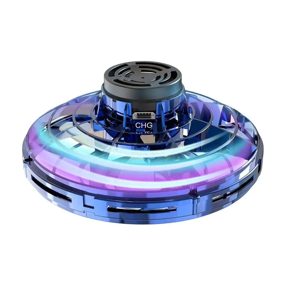 Flytec MINI LED Finger Drone Hand Control Toupie Rotation Tricked-out Gyrocopter Magic Ball Fingertip UFO Rc Toys Color BOX