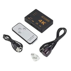 Conmutador de audio HDMI de 3 puertos con control remoto 3 en 1 salida 3x14K para sistemas de cine en casa - Product Image 6