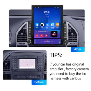 9.7 ''inch Android đài phát thanh xe DSP cho Mercedes Benz w447 VITO 3 2014 2020 GPS Tesla Màn hình thẳng đứng Navigation đa phương tiện Carplay - Product Image 2