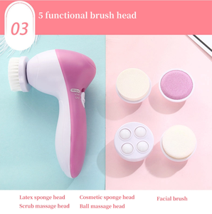 Bàn Chải Làm Sạch Da Mặt Máy Rửa Mặt Làm Sạch Sâu Lỗ Chân Lông Máy Mát Xa Làm Sạch Mụn Đầu Đen - Product Image 4