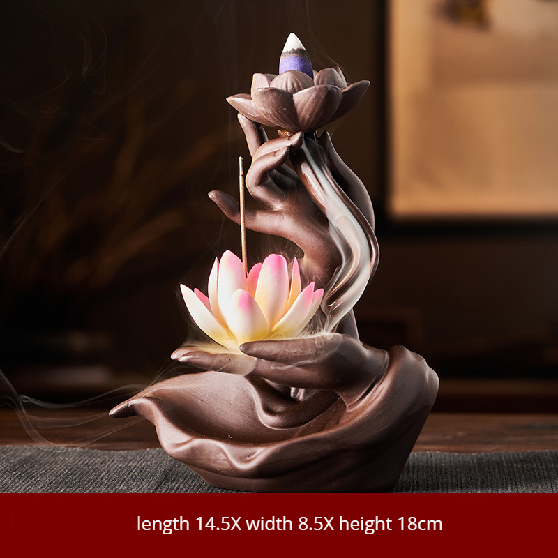 La main de Bouddha Lotus Heart (couleur Lotus)