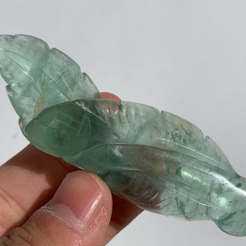 Green Fluorite Feather