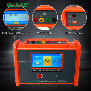VLUUKE VKZZ10A DC Tester di resistenza dell'avvolgimento velocimetro misuratore di resistenza a corrente continua Tester di isolamento digitale Tester - Product Image 5