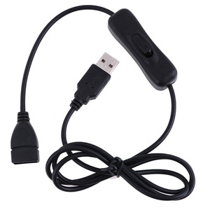 Sıcak satış anahtarı Usb erkek kadın 1M2M 3V Usb kablosu anahtarı ile USB kablosu anahtarı ile lamba Led - Product Image 1