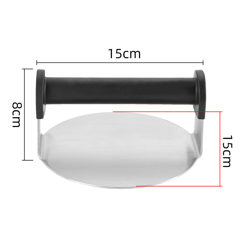 Poignée ronde en plastique argenté 15 * 15,5 * 8,6 cm