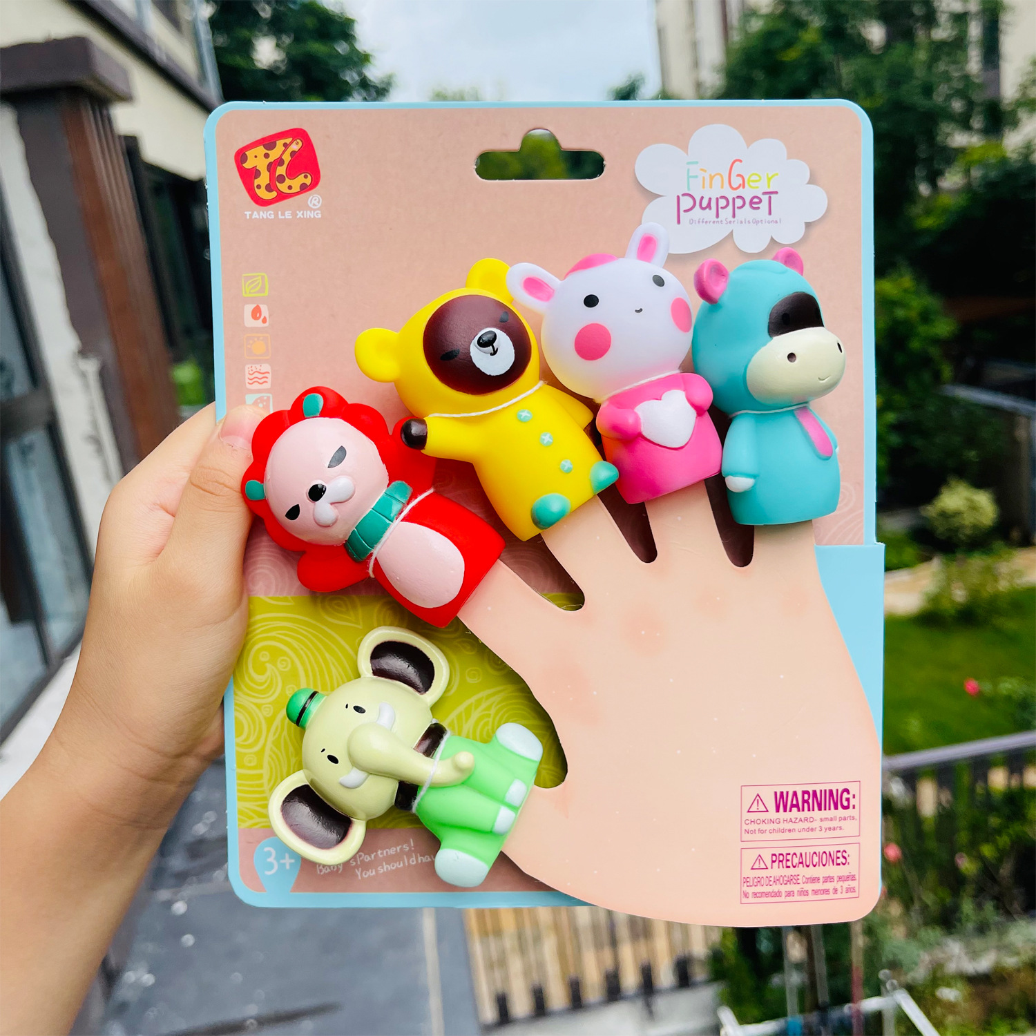 Hippo Rabbit-Cardstock 5-pack