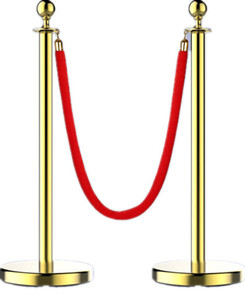 Bảo tàng Nhà hát Nhà hát tùy chỉnh đám đông kiểm soát stanchion rào cản nhung treo dây đỏ bài dây rào cản trang trí đám cưới - Product Image 3
