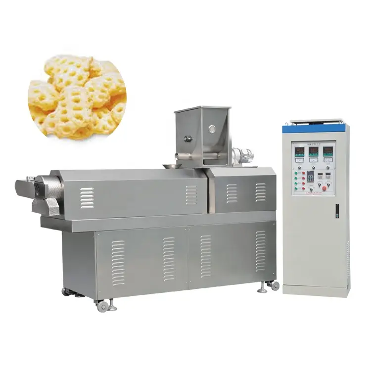خط إنتاج جديد للوجبات الخفيفة عالية الجودة بسعر منخفض ماكينة إعداد الوجبات الخفيفة منتج منفوش