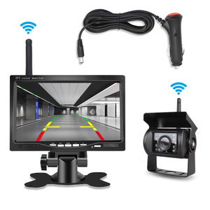 Monitor de cámara de visión trasera para camión, transmisor inalámbrico de respaldo de 2,4 ghz, sistema de cámara para autobús, semirremolque, 7, 9 y 10 pulgadas - Product Image 4