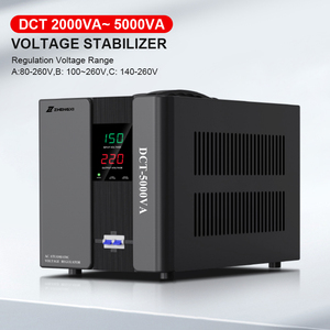 PC-DCT Automatic Voltage Stabilizer AVR 500VA to 5000VA Relay Control Single Phase LCD Display for Air Conditioner <strong>SVC</strong> Use - Product Image 2