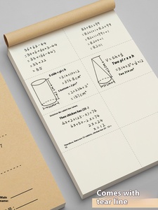 Weißes Entwurfs papier für Grundschüler der Mittelstufe Spezielle Tearable Math Exercise Book Fehler korrektur für Notebooks - Product Image 6