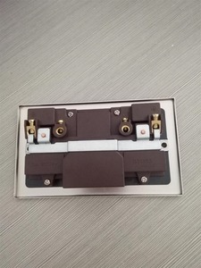 无螺丝抛光镀铬 2 组 13A output3.1amp 瓦尔墙插座 usb 开关插座 - Product Image 3