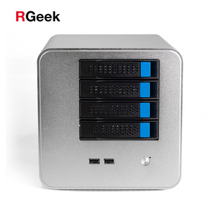 RGeek Custom DIY OEM NAS04B Industrial Mini PC Nas 4 Bay 3.5 "HDD Cloud Storage Server J1900 NAS - Product Image 1