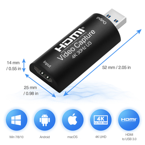 4K HD Game <strong>Capture</strong> HDMI to USB3.0 Video <strong>Capture</strong> <strong>Card</strong> 4K for Live Streaming and Broadcasting - Product Image 2