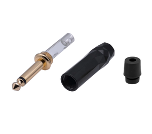 ACC QT240G <strong>Header</strong> 3.5&amp;6.35 Plug <strong>1</strong>/<strong>8</strong>&quot; &amp; <strong>1</strong>/4&quot; 6.35mm Zinc Alloy Gold Plating Audio &amp; Video Stereo Amp Connector - Product Image 5