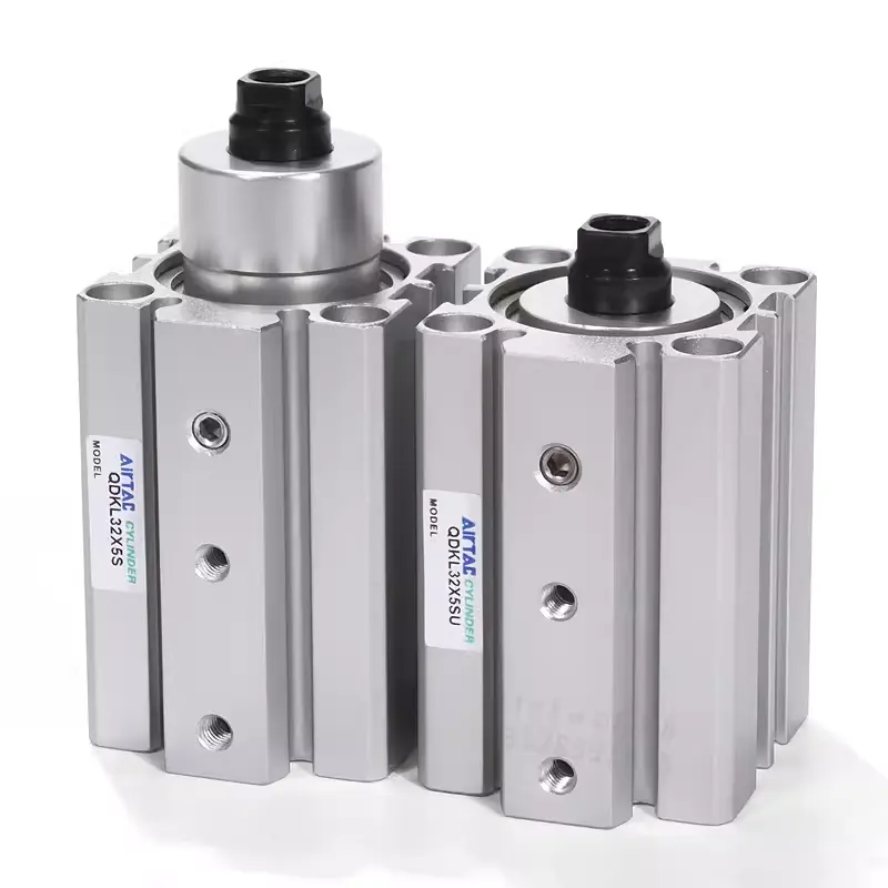 AIRTAC genuine goods QDK series corner cylinder, rotary hydraulic cylinder, pneumatic components