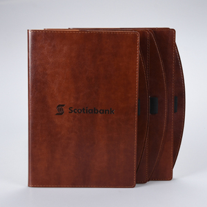 Benutzerdefinierte A5 größe leder <span class=keywords><strong>notebook</strong></span> mit gummiband-stifthalter für werbegeschenk