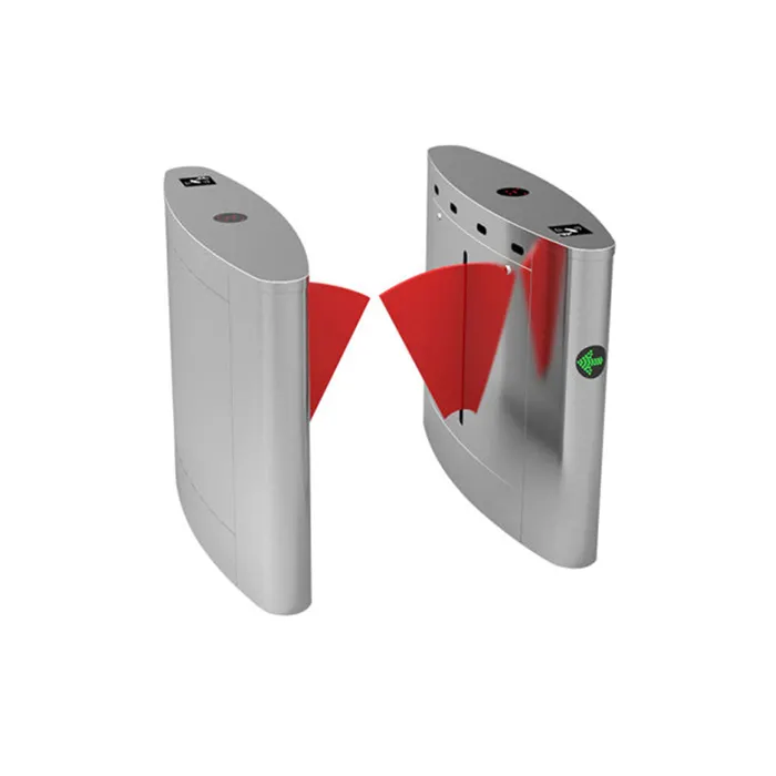 Thiết kế thanh lịch tự động an ninh OEM ODM vân tay nhận dạng khuôn mặt kiểm soát truy cập Flap cổng turnstile