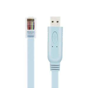 DYTECH 6ftUsbからrs232へのコンバーターケーブルUSBFTDIチップRJ45コンソールケーブルUSB2.0コネクタブレードPVCシリアルワイヤーデバッグ