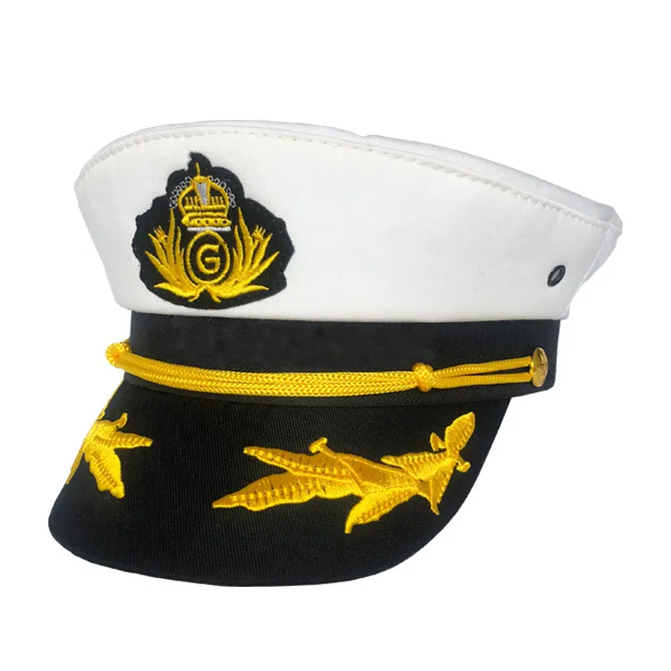 SH-1076 accesorios para disfraz de Halloween, sombrero de capitán marino o marino para yate