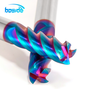 65 độ Xanh Nano phay cắt kim loại xoắn ốc <span class=keywords><strong>45</strong></span> độ cuối phay cắt thép không gỉ 4 6 8 mm - Product Image 3