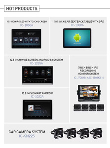 Sistema de reposacabezas de coche Android de 10,1 pulgadas con GPS Android 13 IPS pantalla LCD HD 4K reproductor USB Bluetooth vídeo estéreo de coche - Product Image 5