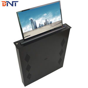 Motorized 15&quot; Retractable Data <strong>Monitor</strong> for Integrated Into Meeting Room Table - Product Image 1