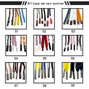 Cordón personalizado de fábrica poliéster/Nailon/algodón prendas de colores puntas de silicona cordón tejido pantalones cuerdas - Product Image 5