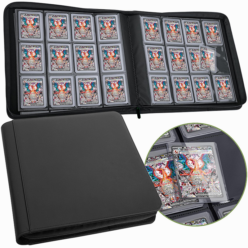 12 Pockets Toploader Binder, fit for 384 Top Loaders