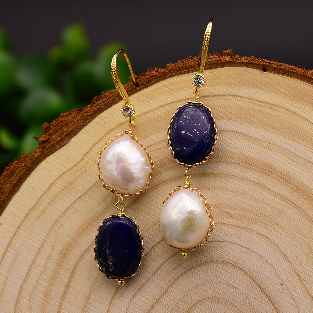 GE0897-10 Lapis Lazuli et Perle
