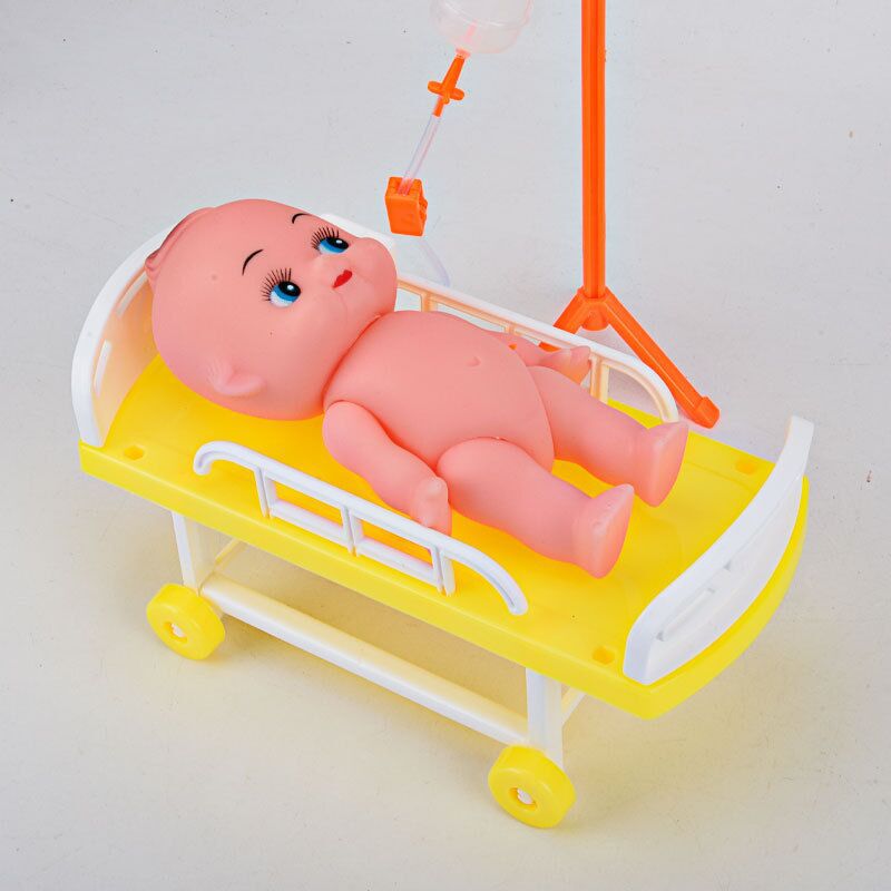 Medical bed hanging bottle doll 3-piece set