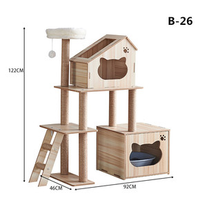 木猫树塔猫爬树室内猫多层小猫抓挠睡架宠物屋 - Product Image 5