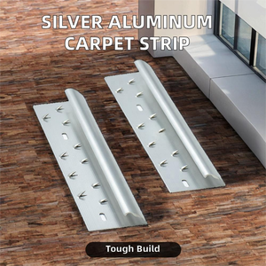 Bạc Nhôm Thảm Chuyển Tiếp Dải Dễ Dàng Clip-On Cạnh Trim Cho Nhà Sàn Phòng Khách Và Hành lang Nhà Máy Trực Tiếp Giá - Product Image 2