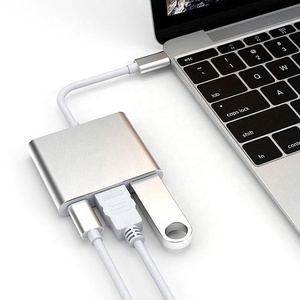 <strong>Computer</strong> <strong>Networking</strong> 3 in 1 USB C Hubs USB C to 4K HD MI, USB C, USB 3.0 - Product Image 5