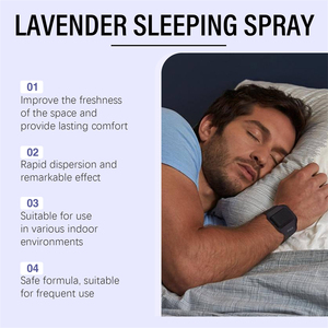 Ximonth 30ml Lavender Sleeping Spray Tension Relieving Stress Reducing Mind Relaxing Aroma Soothing Spray for <strong>Sleep</strong>