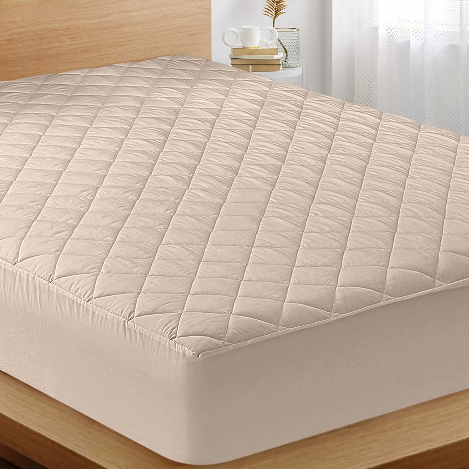 Quilted Mattress cover polyester mattress protector quilted water proof mattress cover