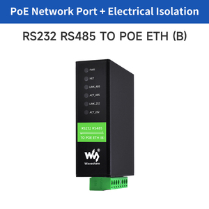 RS232 RS485 zu RJ45 Ethernet Serial Server Dual Channels Unabhängiger Betrieb Dual Ethernet Ports Optionale POE-Funktion - Product Image 4