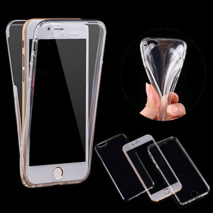 360度全盖外壳前后TPU适用于iphone 6s 7 8 Plus三星透明防断软硅手机壳 - Product Image 2