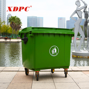 1100l hdpe塑料灰色垃圾存储罐垃圾容器类型 - Product Image 6