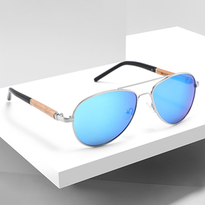 Xu hướng mới ống kính phân cực Kính mát bằng gỗ sinh thái thân thiện tùy chỉnh GỖ Kính mát Logo Vòng khung kính mát tre người đàn ông - Product Image 4